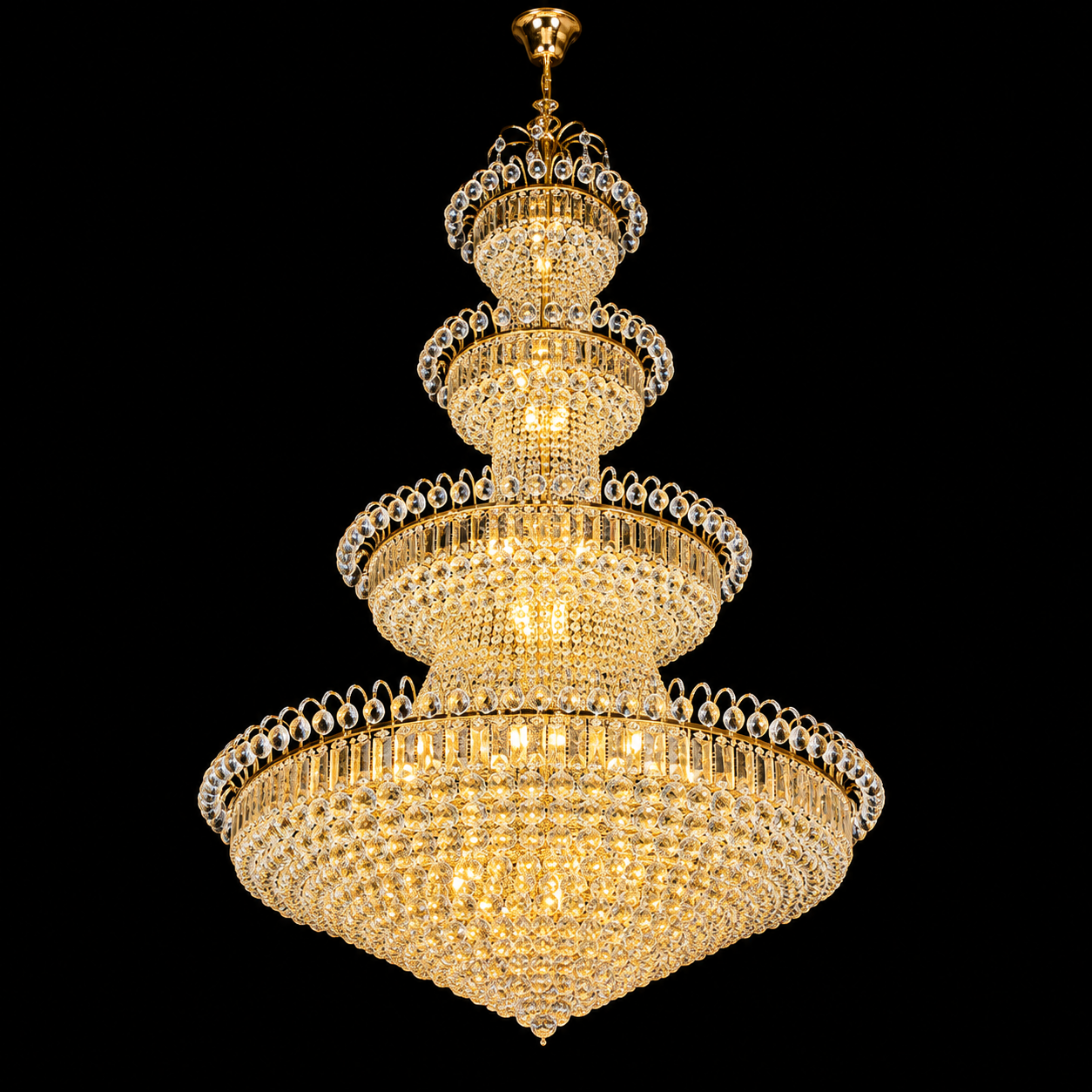 Aurelia Grande Crystal Chandelier — Chandeliers by Kamatlux Lighting