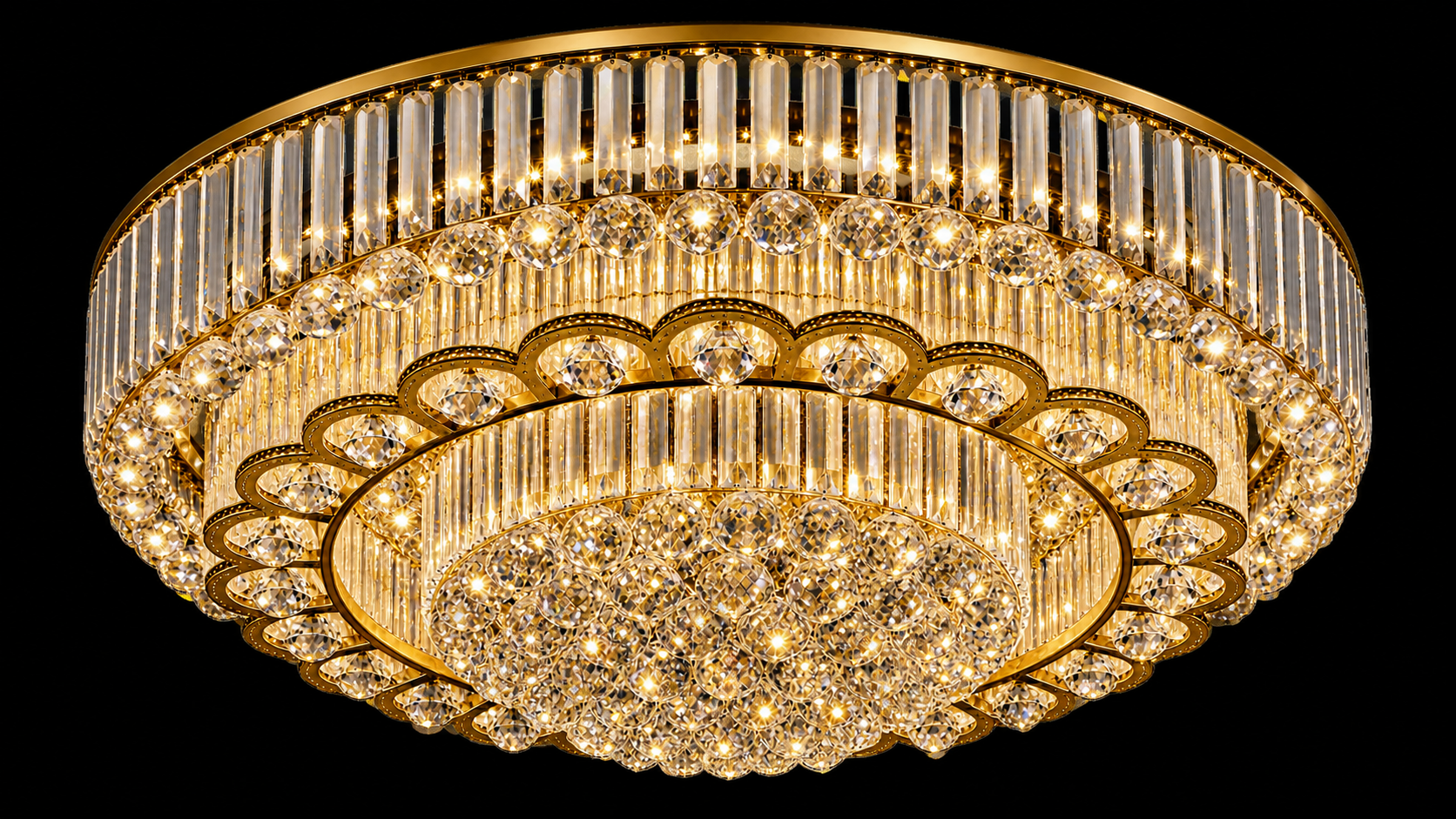 Majestic Imperial Crystal Chandelier — Chandeliers by Kamatlux Lighting