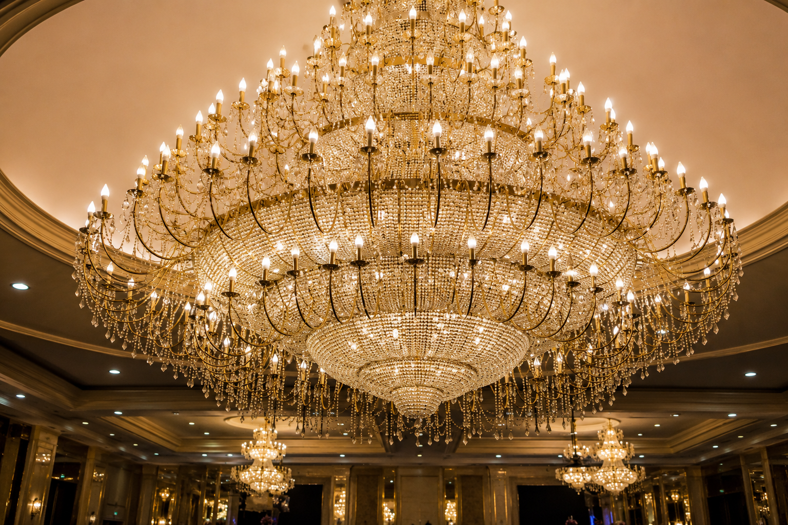 Grand Crystal Banquet Chandelier
